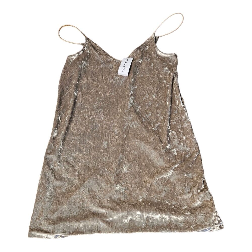 L.A. Hearts Medium Gray Velvet Tank Top